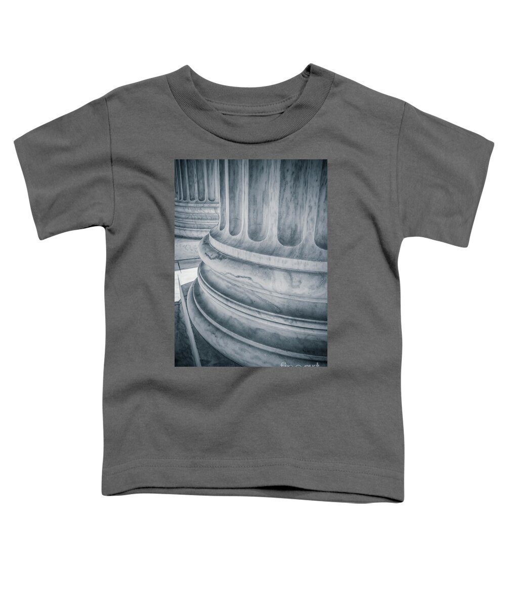 2019 Toddler T-Shirt featuring the photograph Supreme Court Columns Washington DC by Edward Fielding