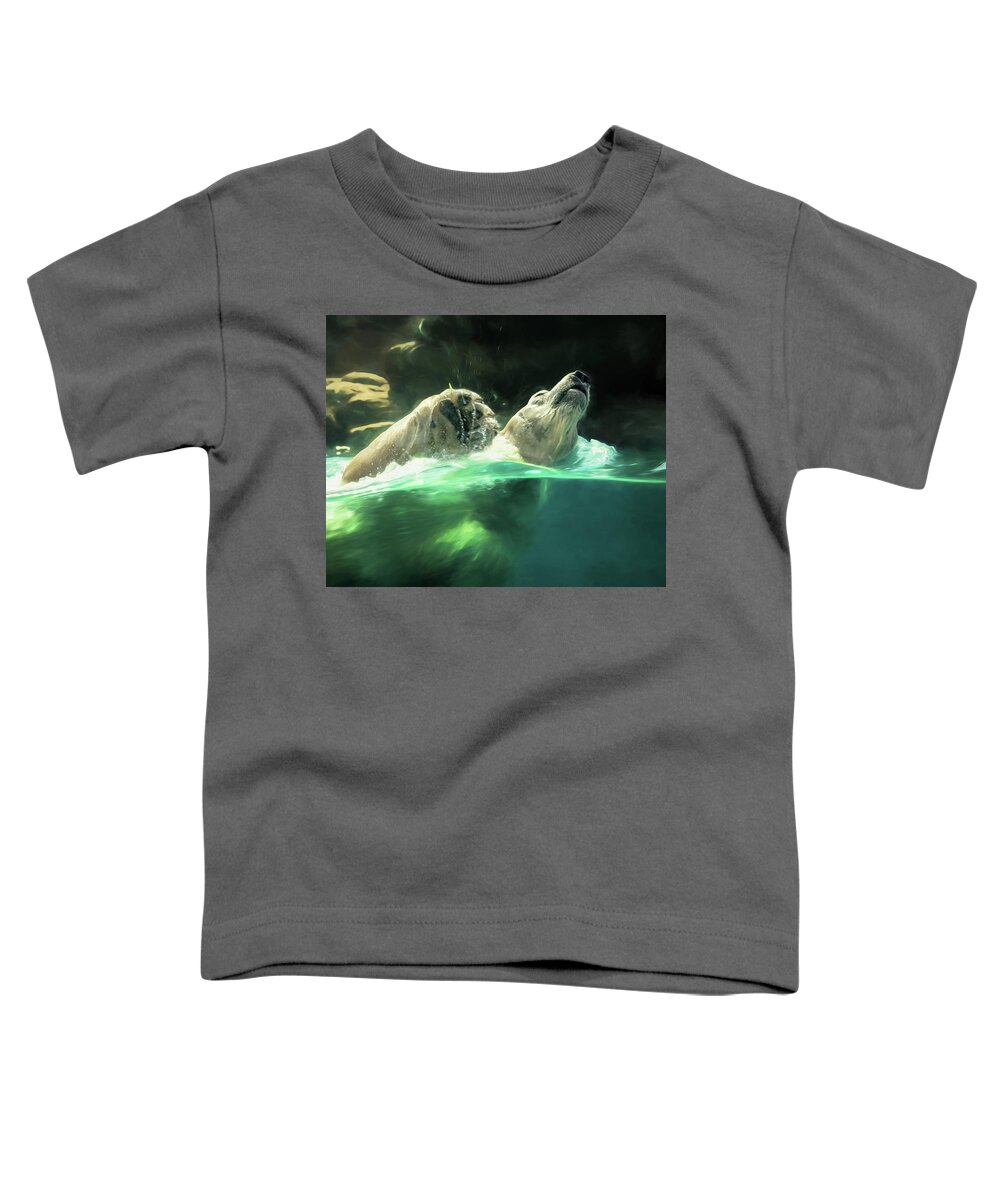 2019 Toddler T-Shirt featuring the photograph Swimming Bear II by Wade Brooks