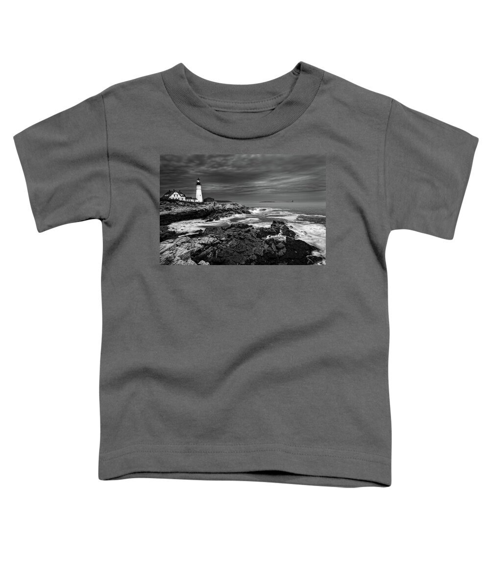 Portland Head Lighthouse Toddler T-Shirt featuring the photograph The Beacon by Judi Kubes