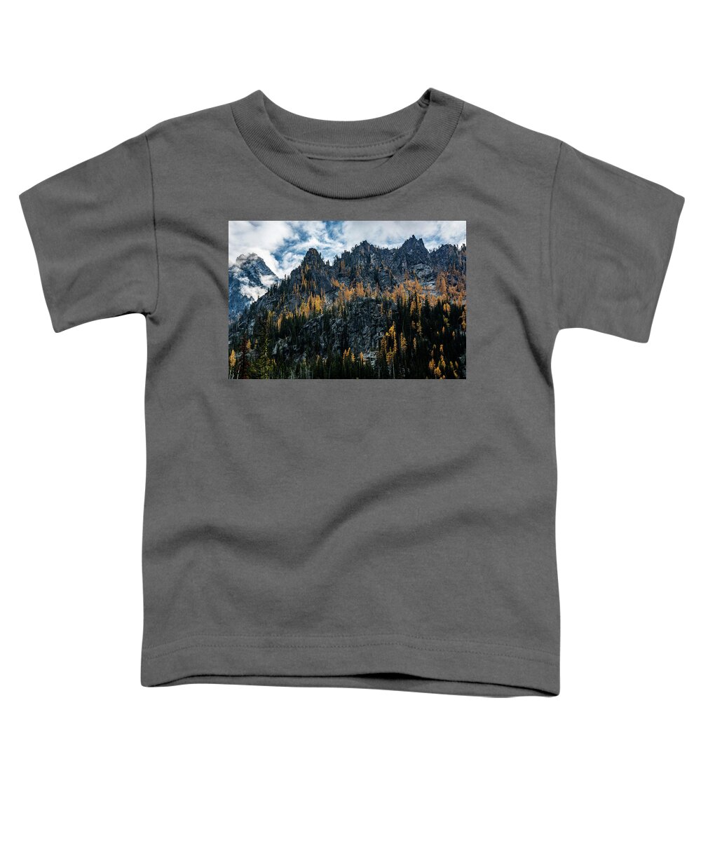 Enchantments Toddler T-Shirt featuring the photograph The Enchantments - Larches by Pelo Blanco Photo