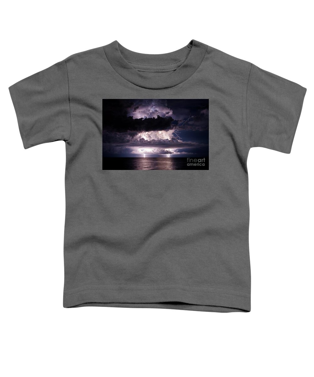 Lightning Toddler T-Shirt featuring the photograph The Levels by Quinn Sedam