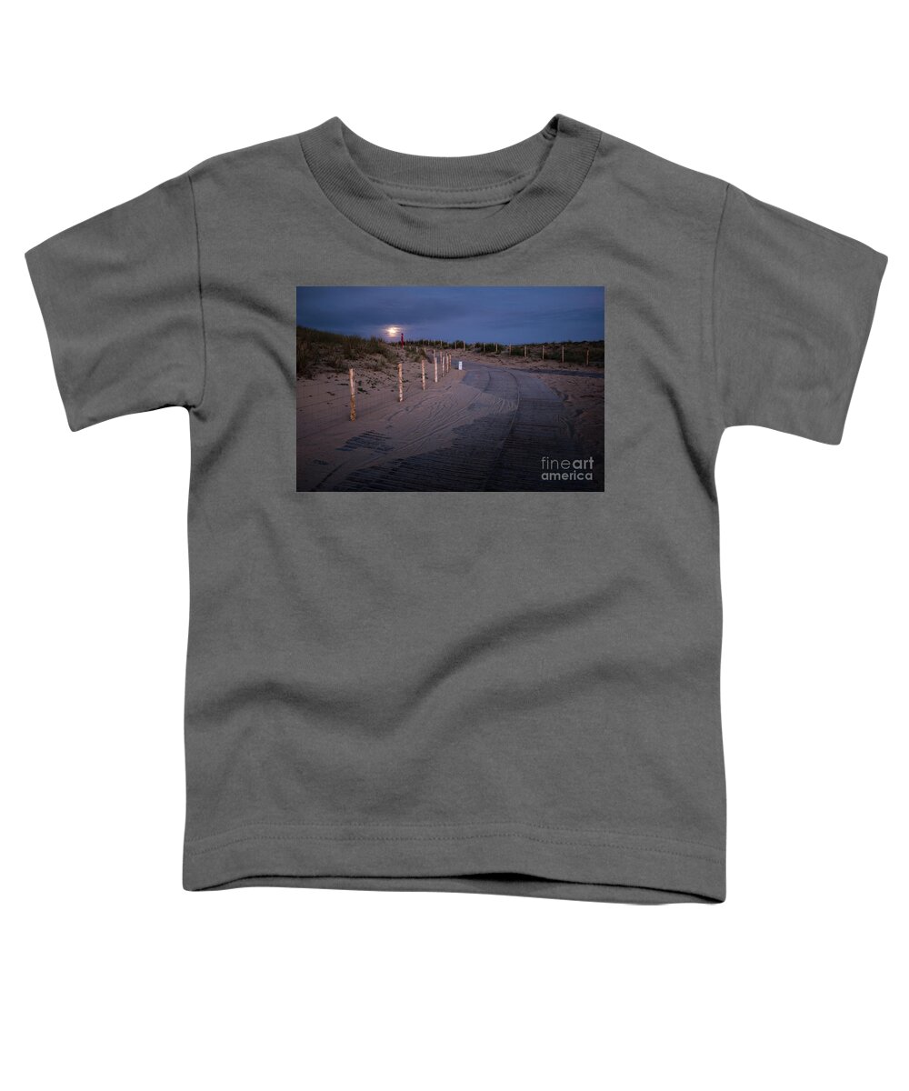 _flora Toddler T-Shirt featuring the photograph The Moon Lights My Way by Hannes Cmarits