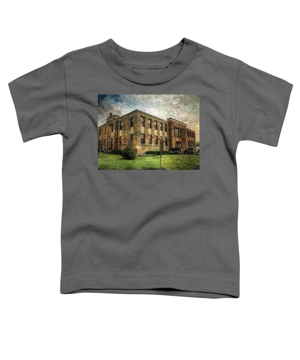  Toddler T-Shirt featuring the photograph The Old County Courthouse by Jack Wilson