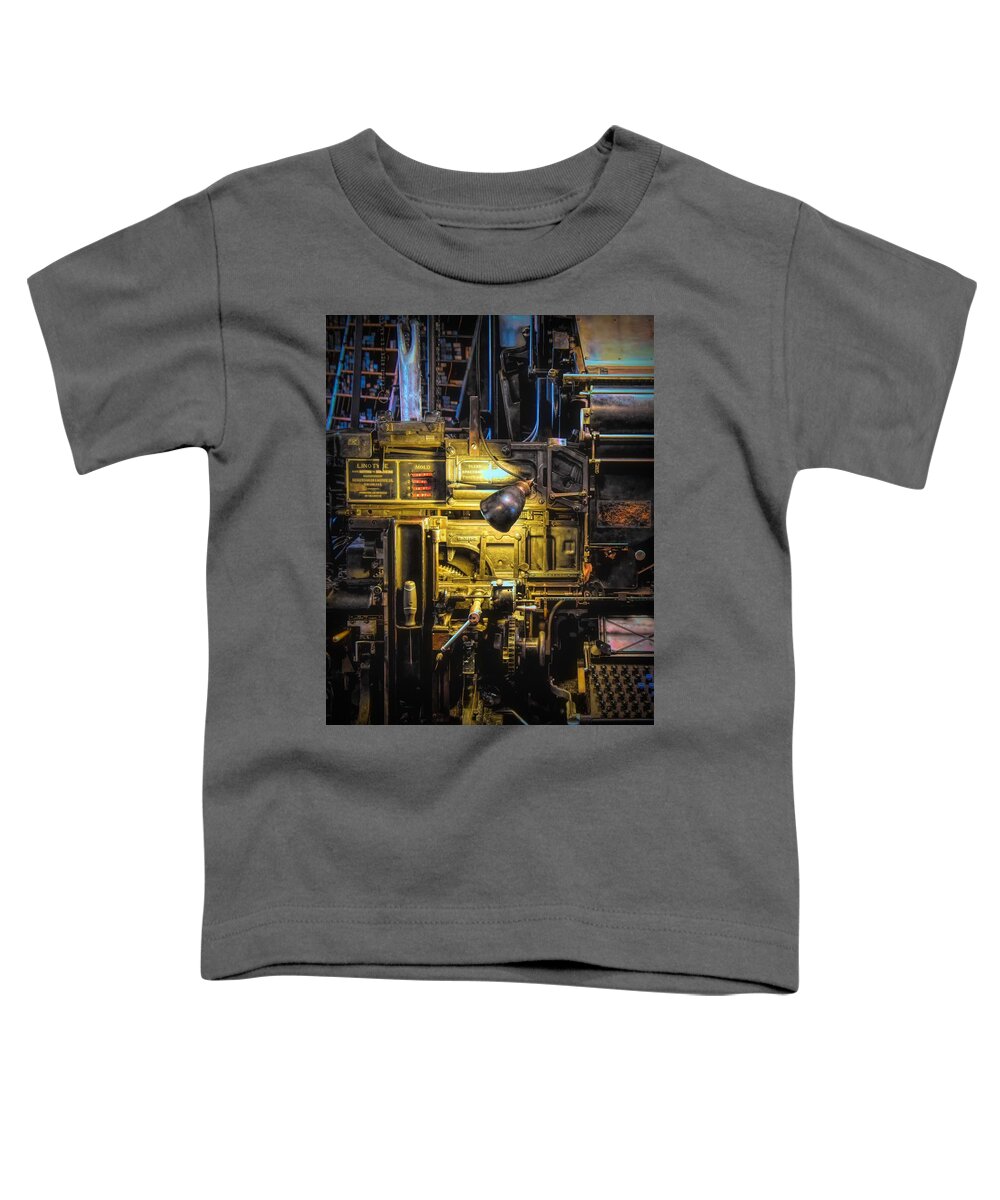  Toddler T-Shirt featuring the photograph The Printer's View by Jack Wilson