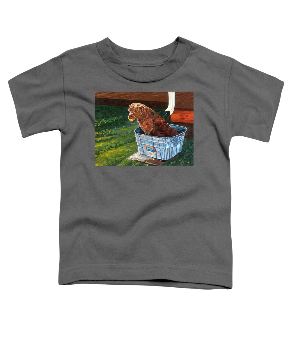 722 Toddler T-Shirt featuring the painting The Spa by Phil Chadwick