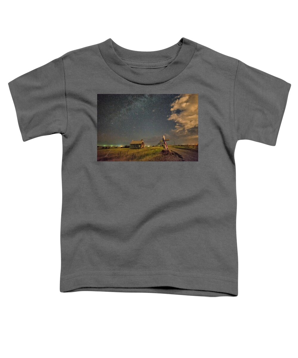 Night Toddler T-Shirt featuring the photograph The Watcher by Fiskr Larsen