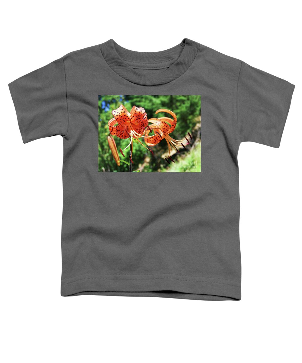 Flowers Toddler T-Shirt featuring the photograph Tiger Lilies by Julie Rauscher