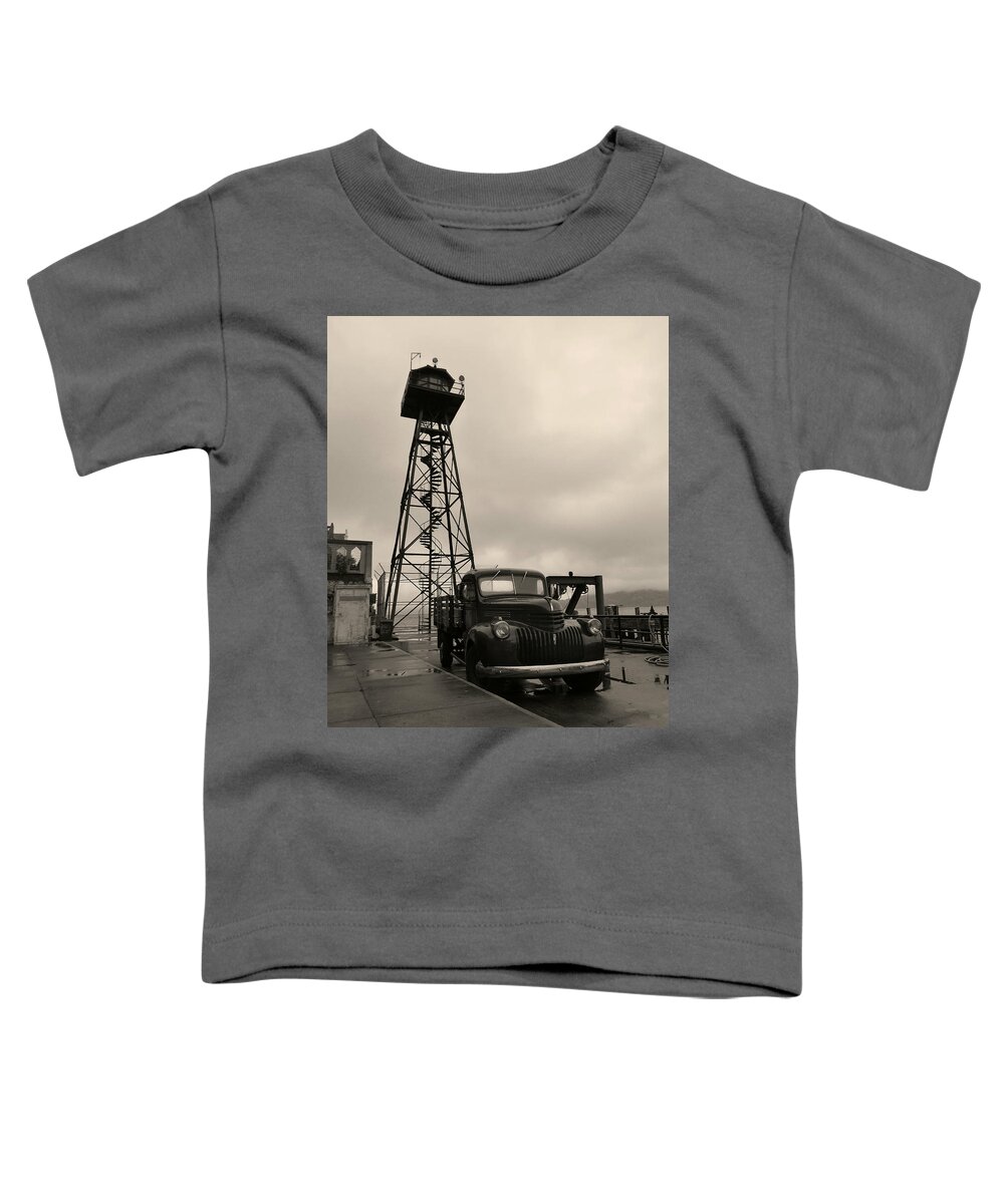 Alcatraz Federal Penitentiary Toddler T-Shirt featuring the photograph Time Served by Gordon Beck