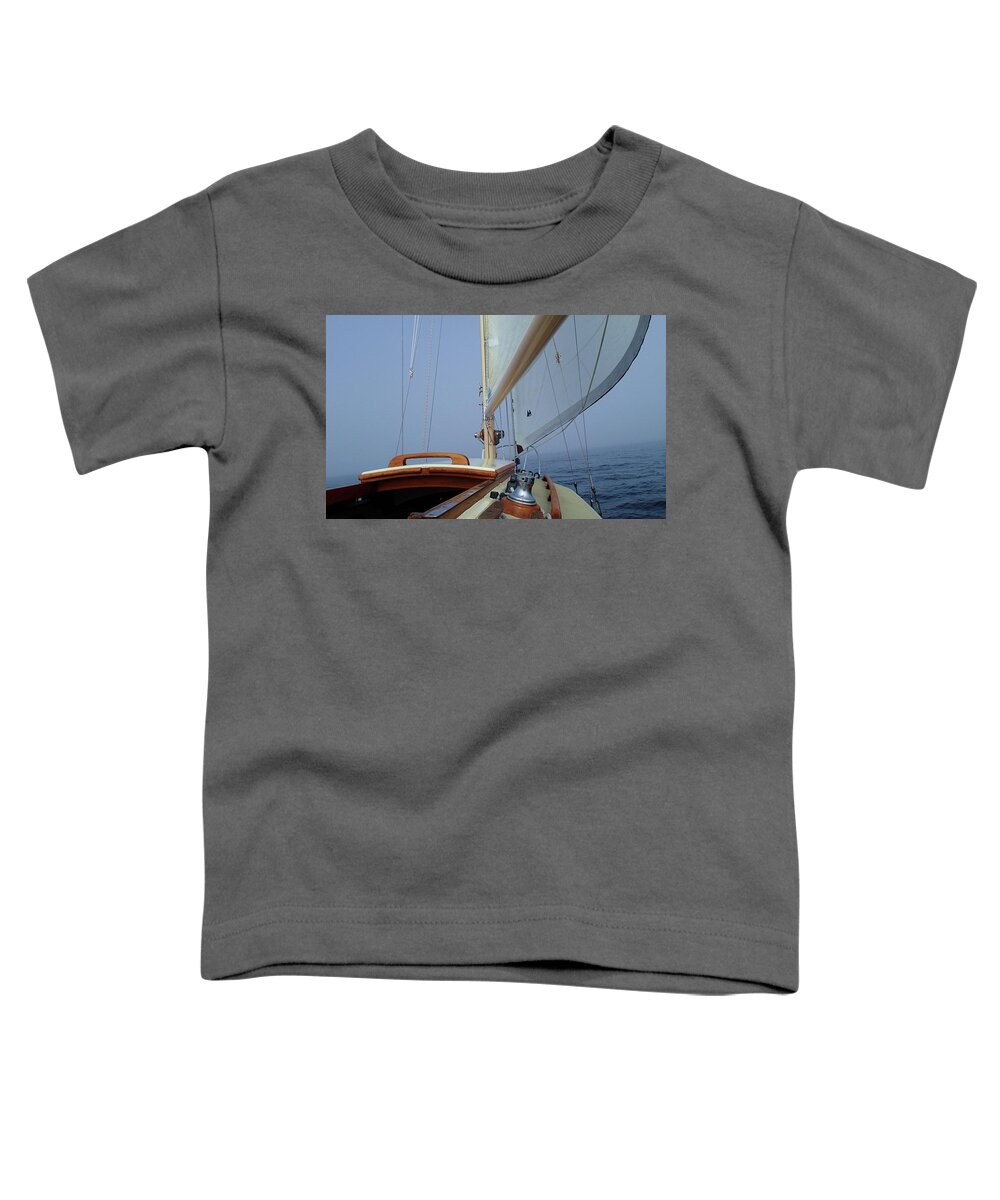 Sailing Toddler T-Shirt featuring the photograph Tip Toe by Fred Bailey