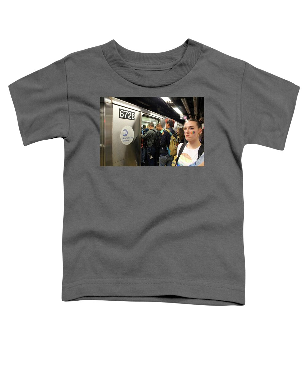Nyc Toddler T-Shirt featuring the photograph People of New York - No. 18 by Doc Braham