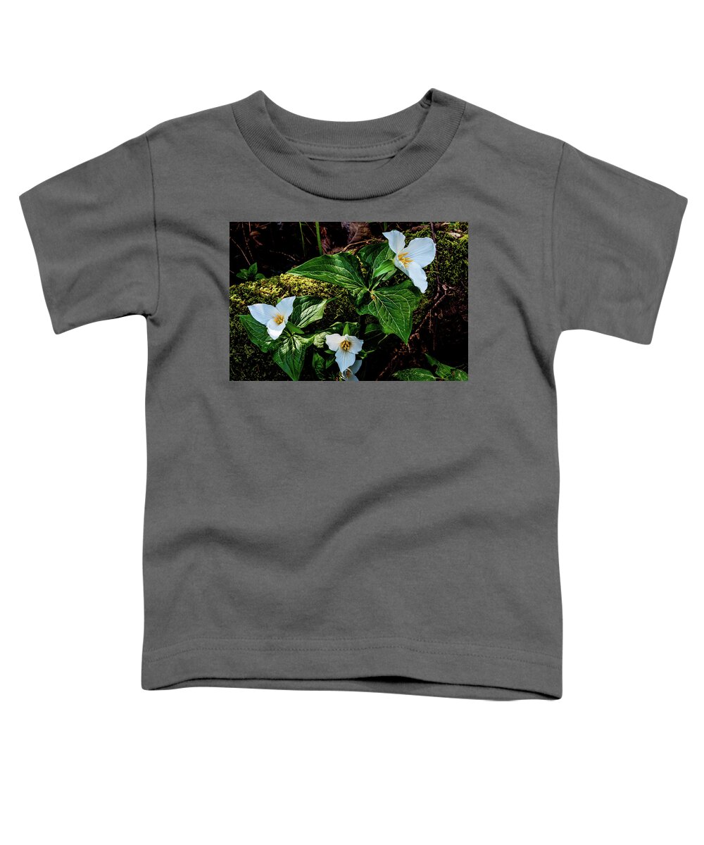 Flowers Toddler T-Shirt featuring the photograph Trillium Three by Claude Dalley