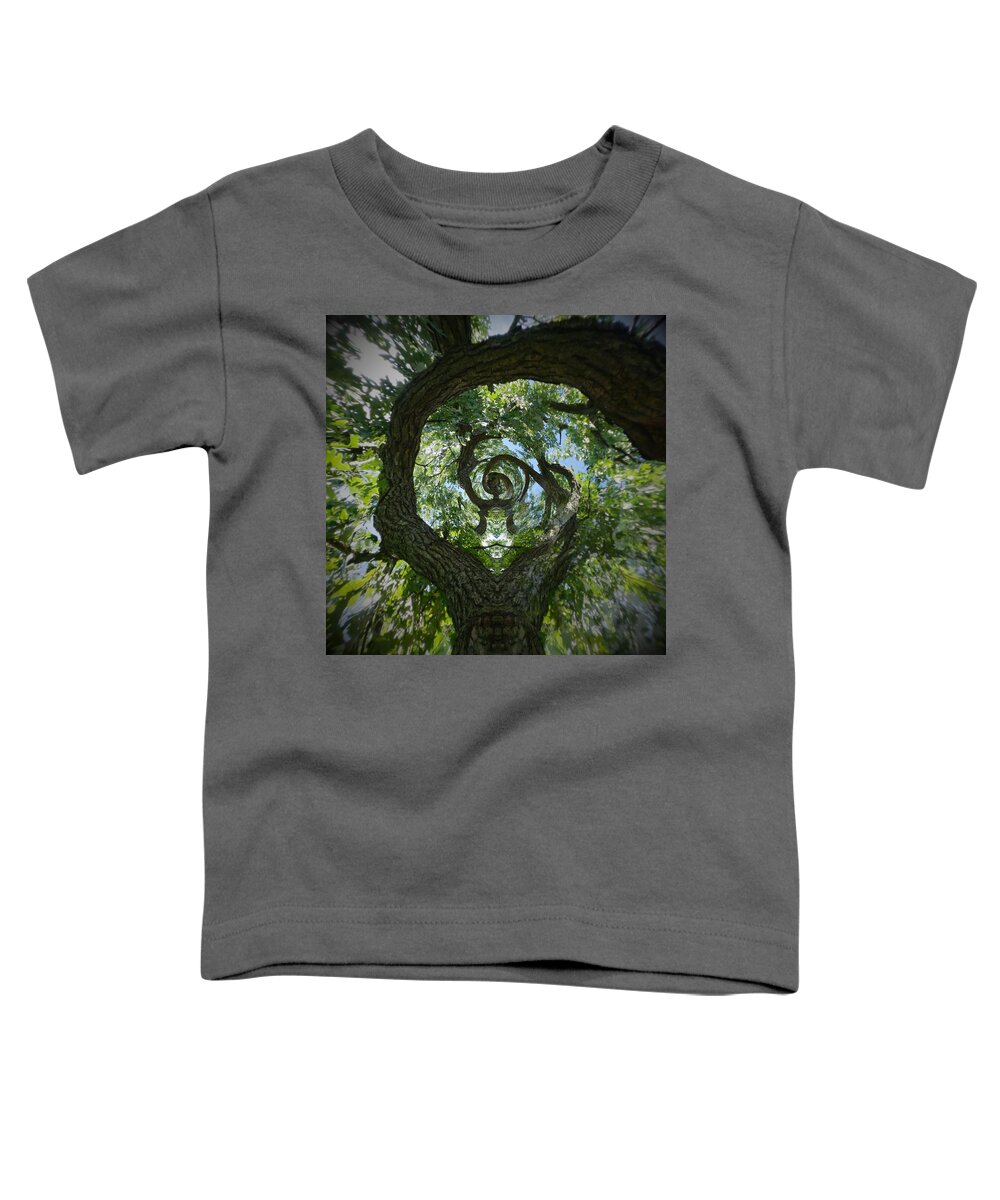Abstract Toddler T-Shirt featuring the photograph Twisted tree by Silvia Marcoschamer