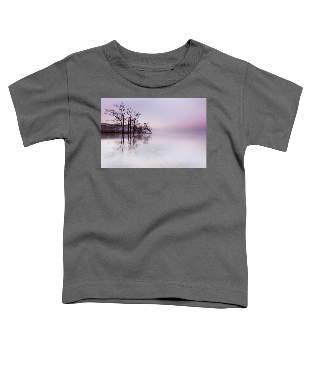 Landscape Toddler T-Shirt featuring the photograph Ullswater Mist at Sunrise by Anita Nicholson