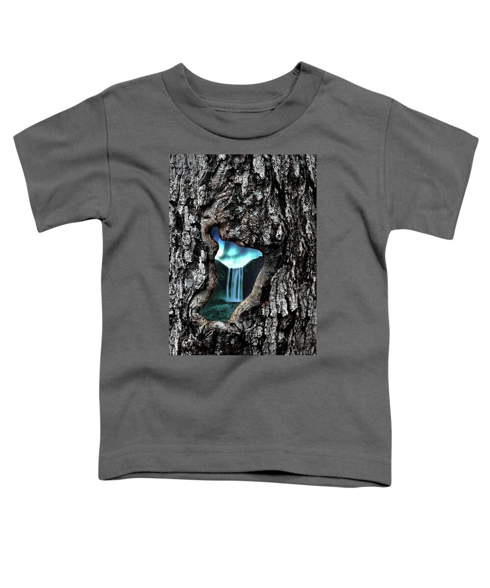 Waterfall Toddler T-Shirt featuring the photograph View to Another World by Andrea Kollo