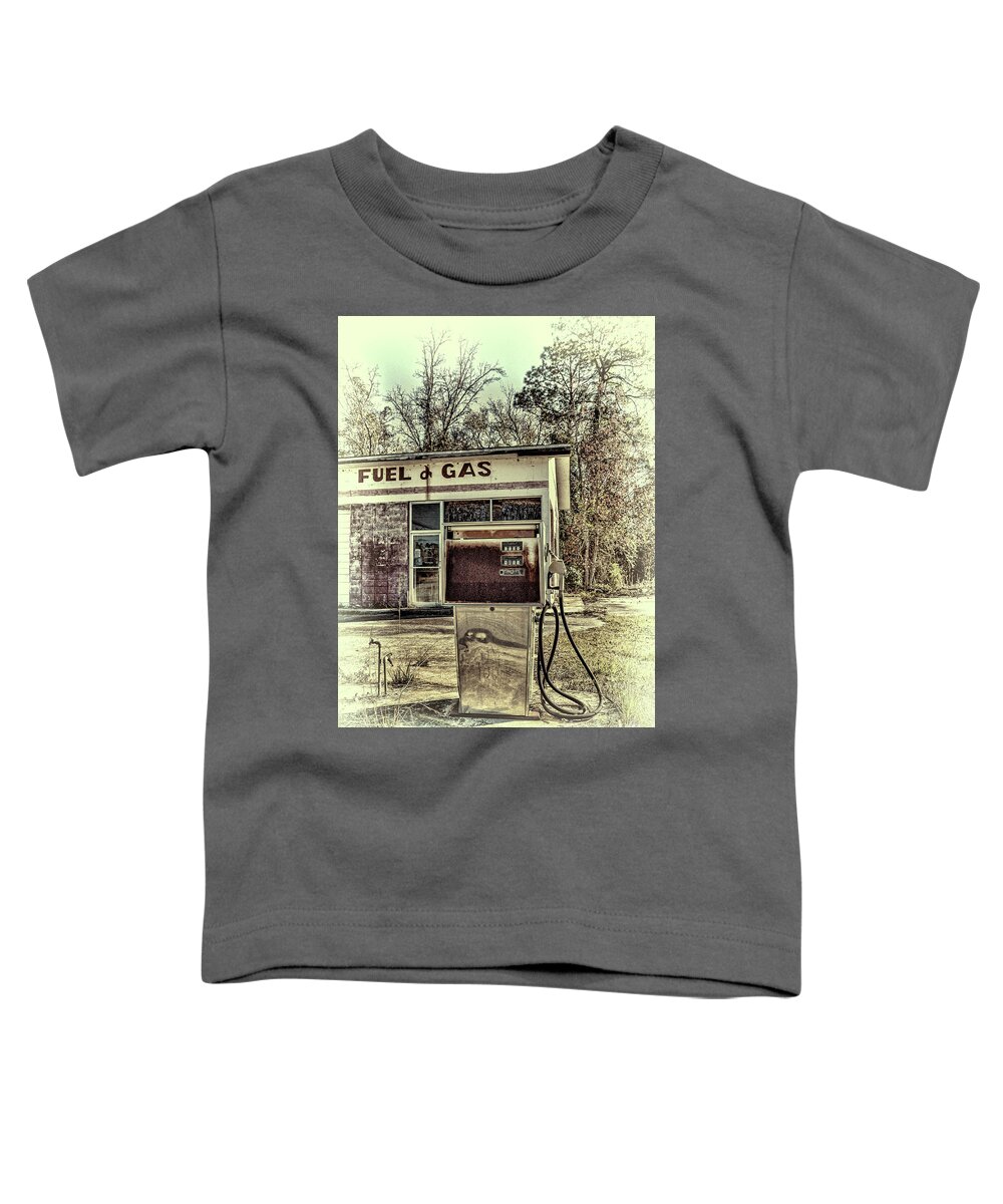Georgia Toddler T-Shirt featuring the photograph Waiting for Fuel by Lenore Locken
