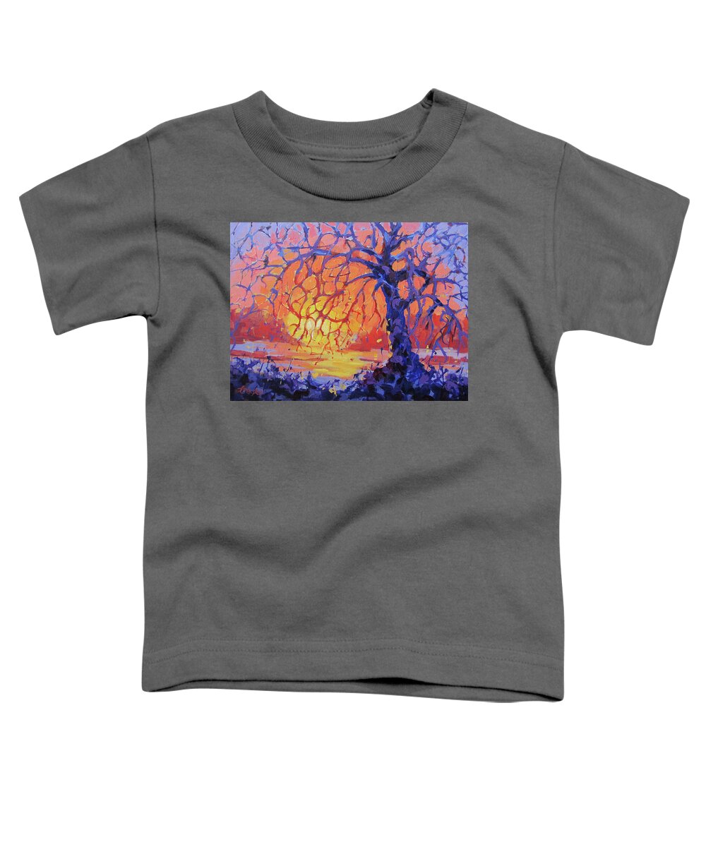 Tree Toddler T-Shirt featuring the photograph Warm by Karen Ilari