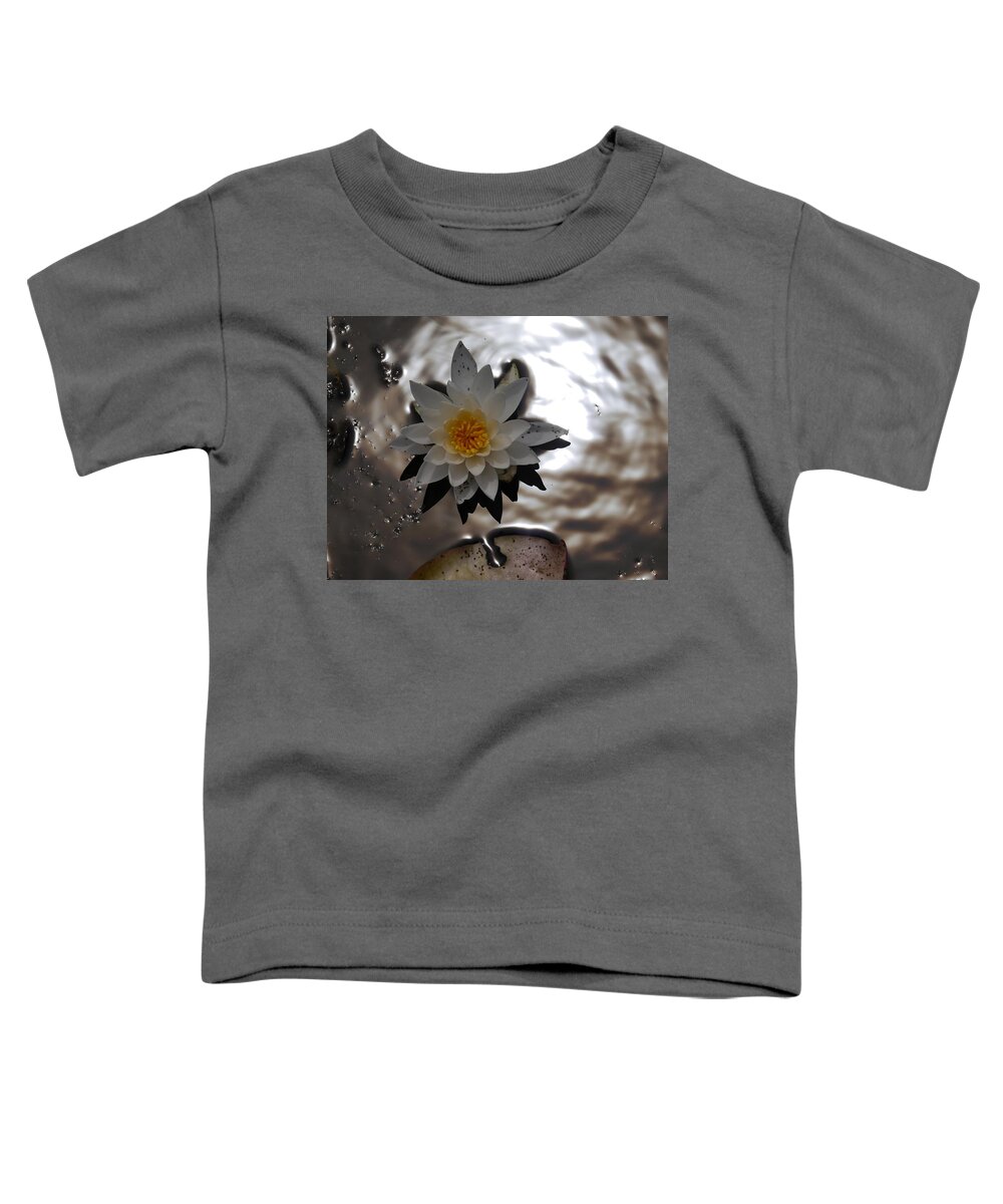 Jane Ford Toddler T-Shirt featuring the photograph Water lily by Jane Ford