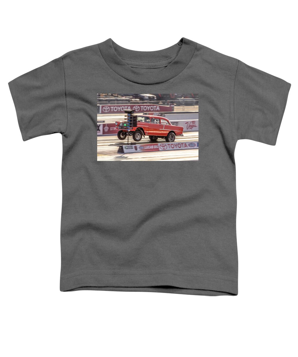 1955 Toddler T-Shirt featuring the photograph Wheels up 55 by Darrell Foster