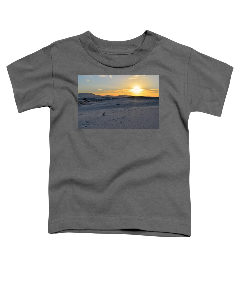 White Sands Toddler T-Shirt featuring the photograph White Sands, New Mexico Sun by Chance Kafka