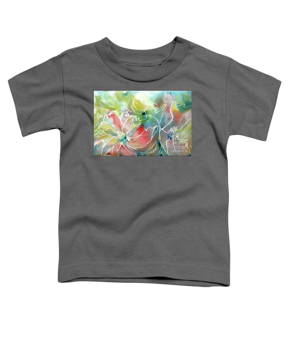 Elegant Toddler T-Shirt featuring the painting Wild at Heart 13 by Francelle Theriot