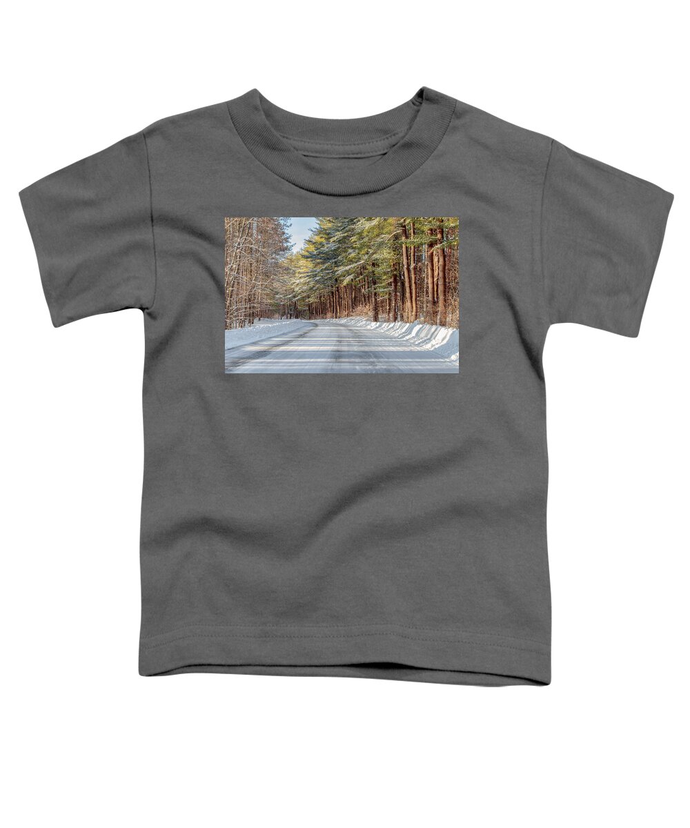 Park Toddler T-Shirt featuring the photograph Winter Drive by Rod Best