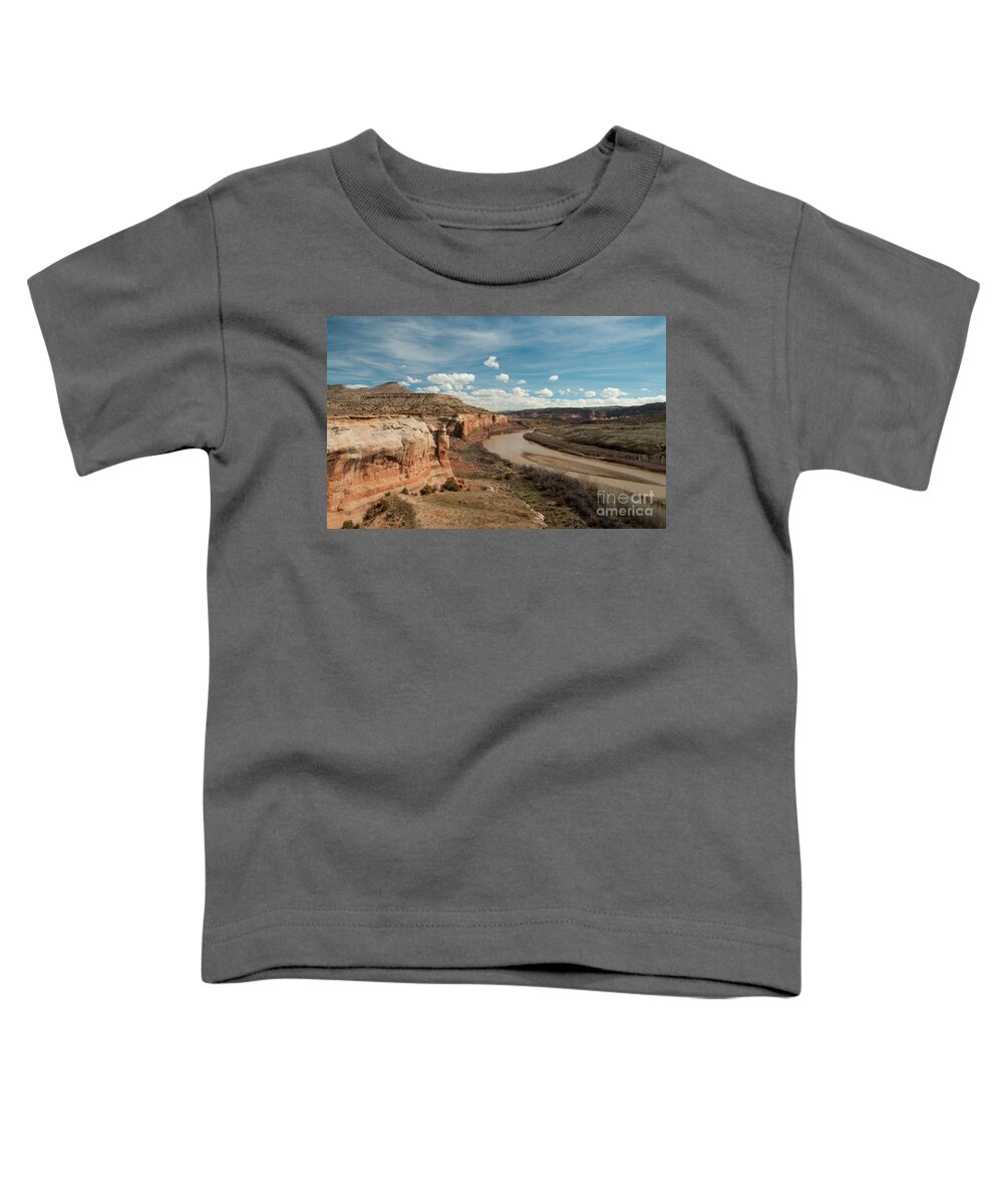 Colorado Toddler T-Shirt featuring the photograph Winter in Horsethief Canyon by Julia McHugh