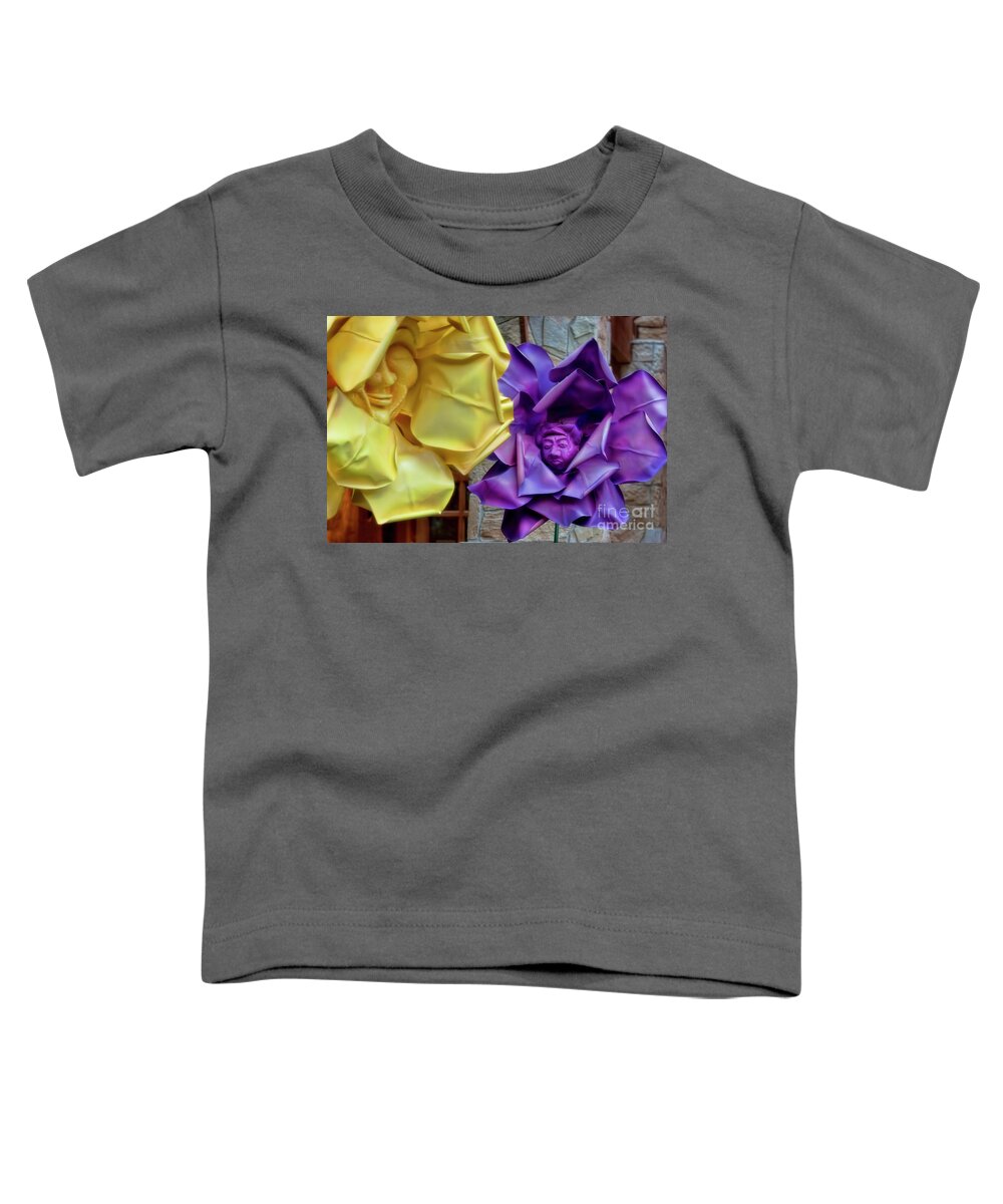 Metal Flowers Toddler T-Shirt featuring the photograph Wonderland Garden by Joan Bertucci