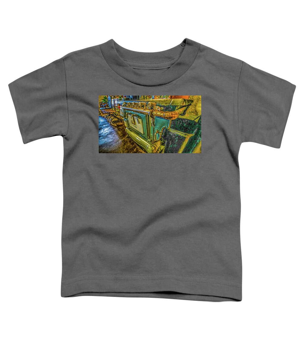 #art4thebroaderroad2civility Toddler T-Shirt featuring the photograph Yesterdays Heat Still In The Kitchen by Kenneth James
