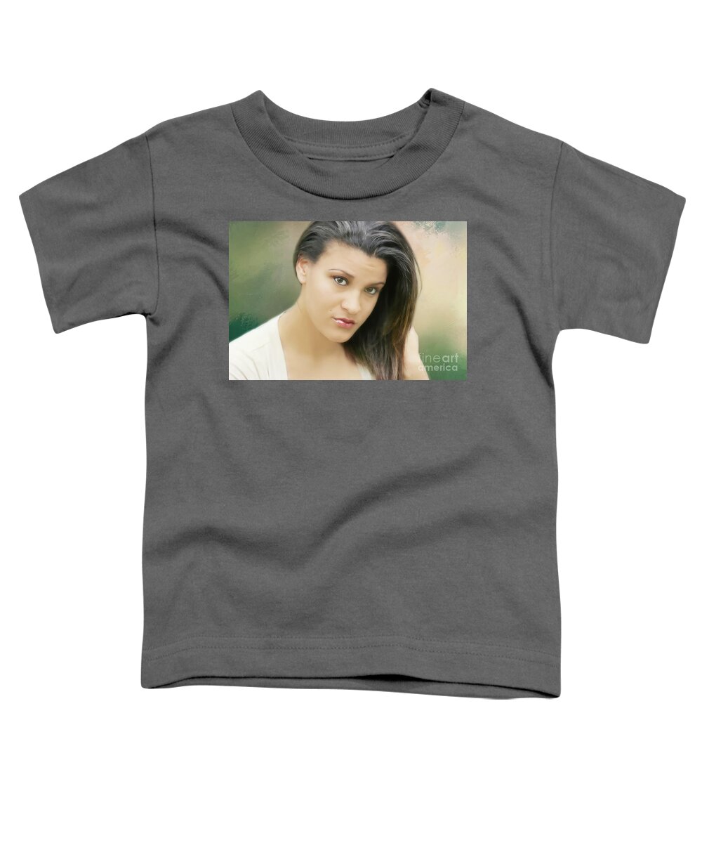 Female Toddler T-Shirt featuring the photograph Young Woman Hood by Joan Bertucci