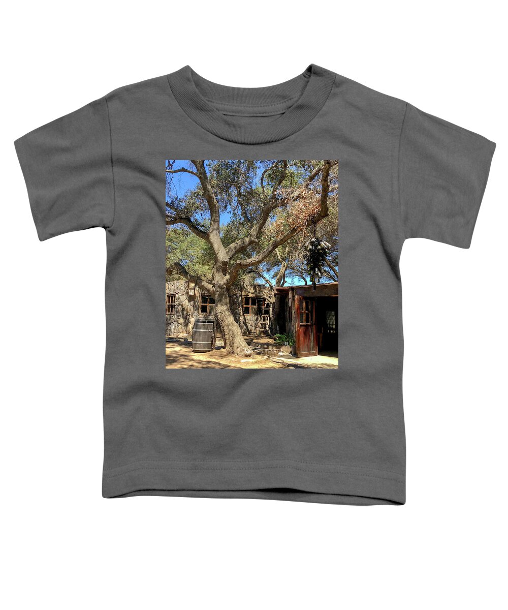 Valle De Guadalupe Toddler T-Shirt featuring the photograph Among the Oaks #2 by William Scott Koenig