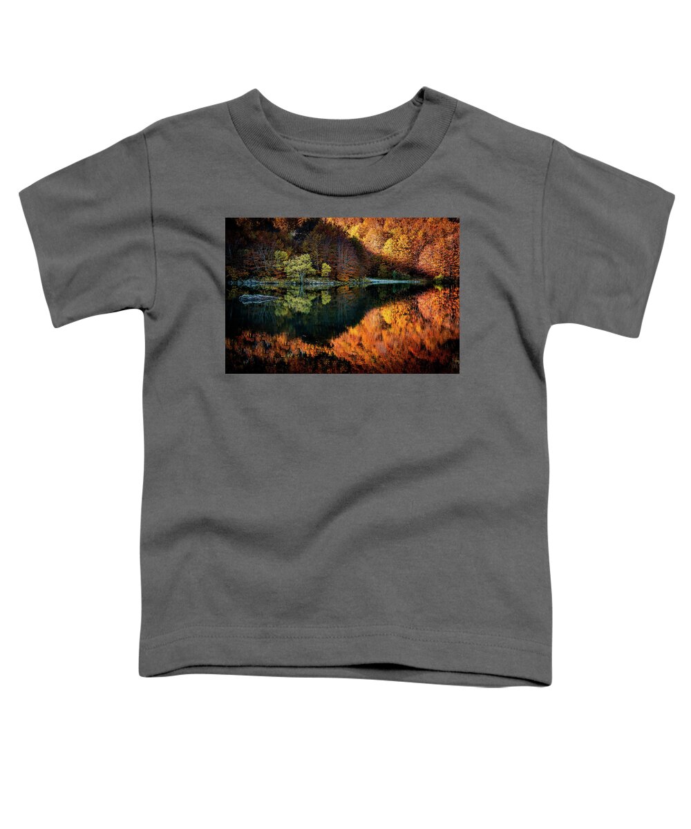 Fall Toddler T-Shirt featuring the photograph Autumn in Italy by Francesco Riccardo Iacomino