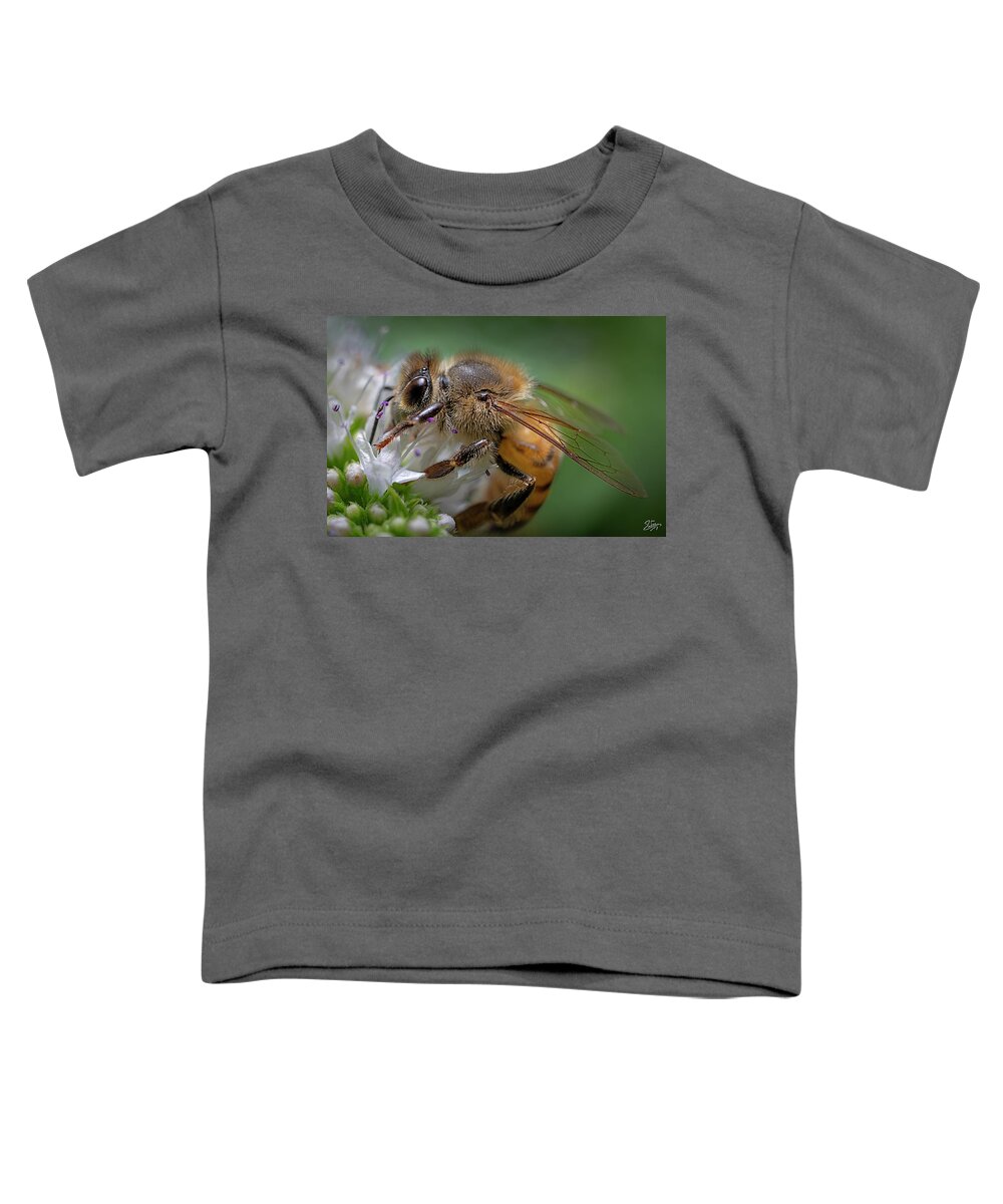 Bee Toddler T-Shirt featuring the photograph Bee 2 #1 by Endre Balogh