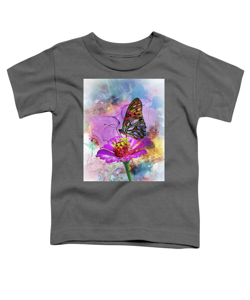 Butterfly Toddler T-Shirt featuring the digital art Butterfly #2 by Anthony Ellis