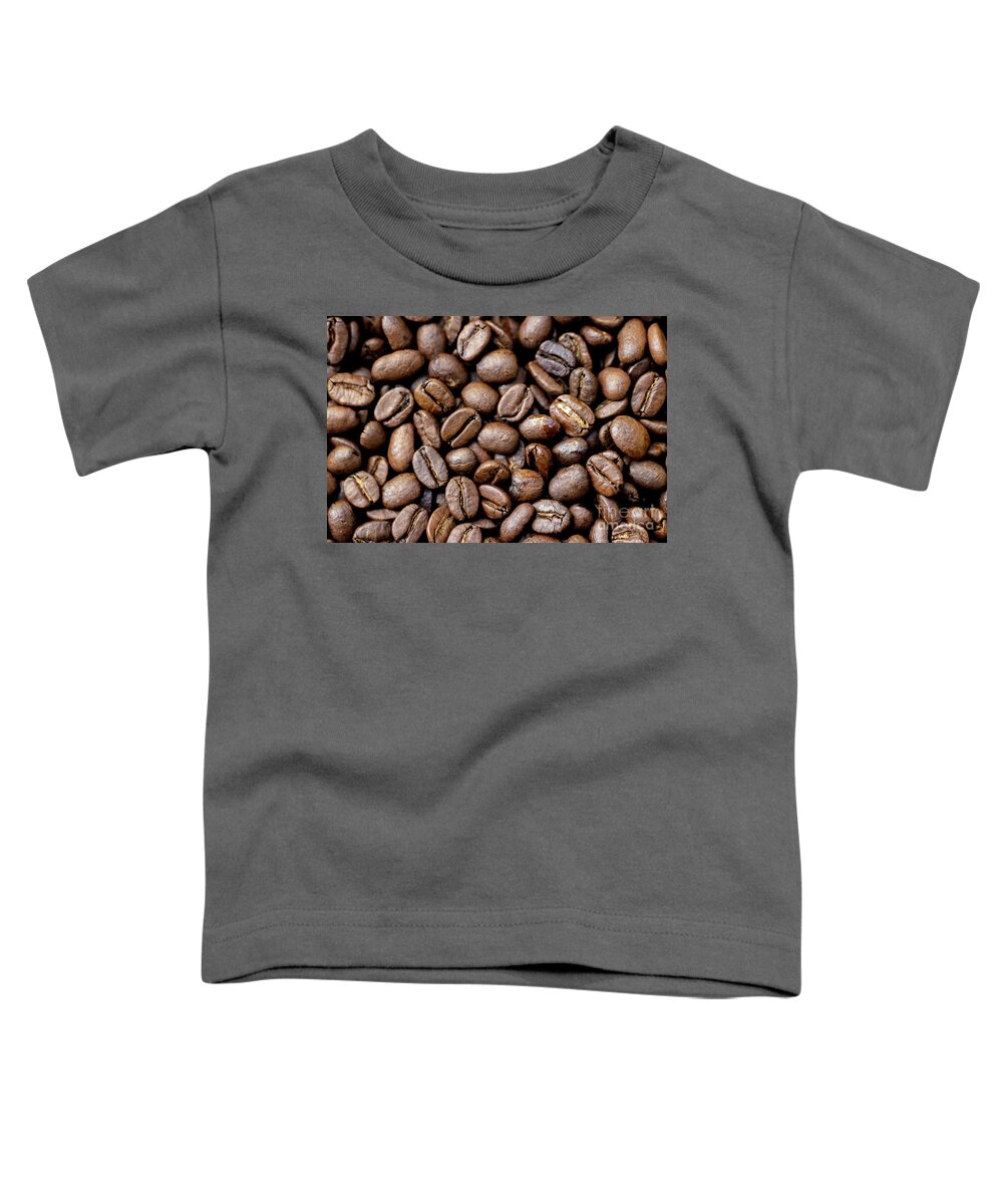 Coffee Toddler T-Shirt featuring the photograph Coffee Beans #1 by Vivian Krug Cotton