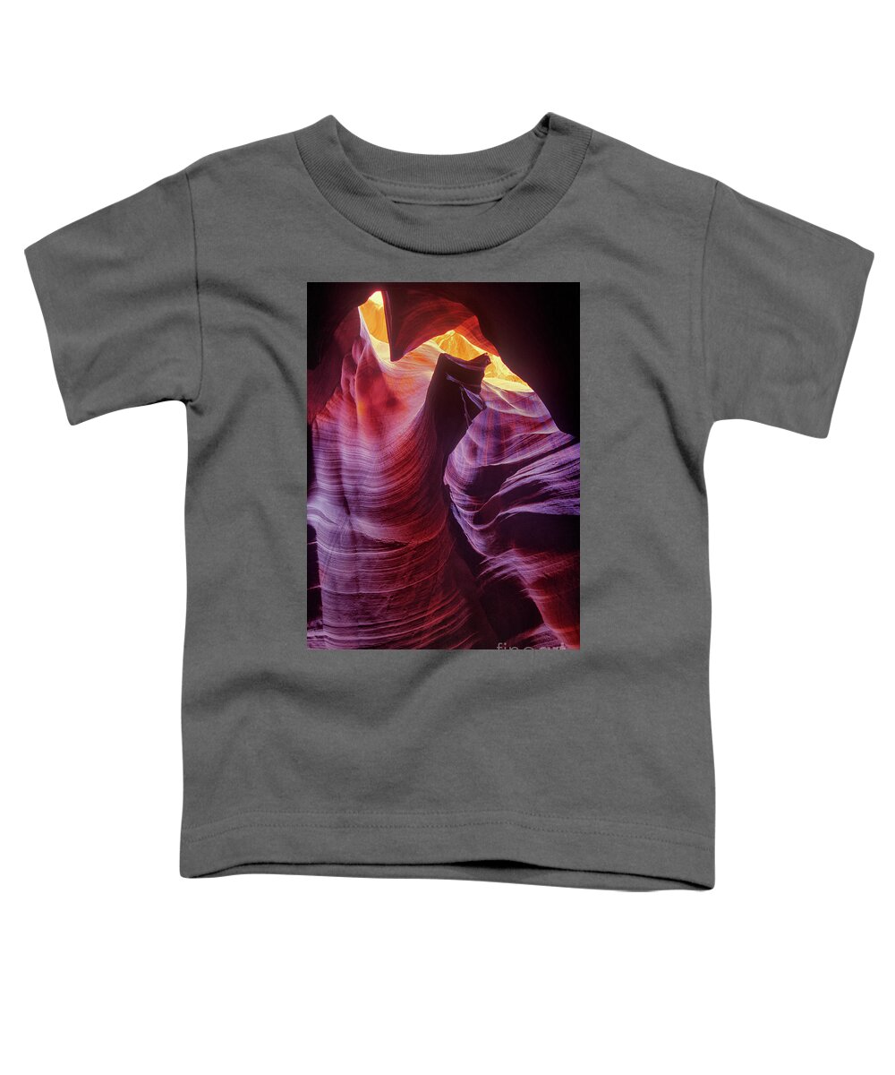 Dave Welling Toddler T-Shirt featuring the photograph Corkscrew Or Upper Antelope Slot Canyon Arizona #1 by Dave Welling