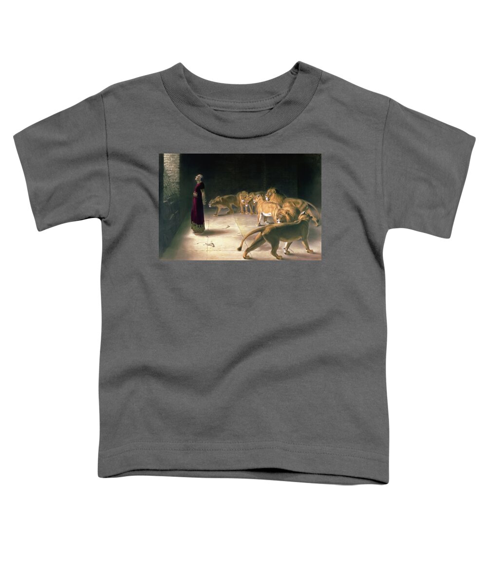 Daniel Toddler T-Shirt featuring the painting Daniels Answer to the King by Briton Riviere