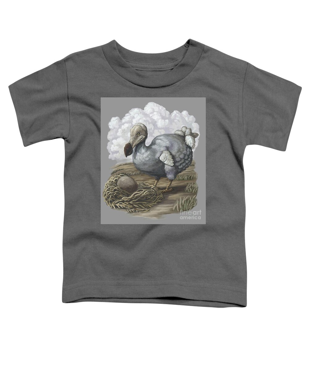Animal Toddler T-Shirt featuring the photograph Dodo Bird, Illustration #1 by Spencer Sutton
