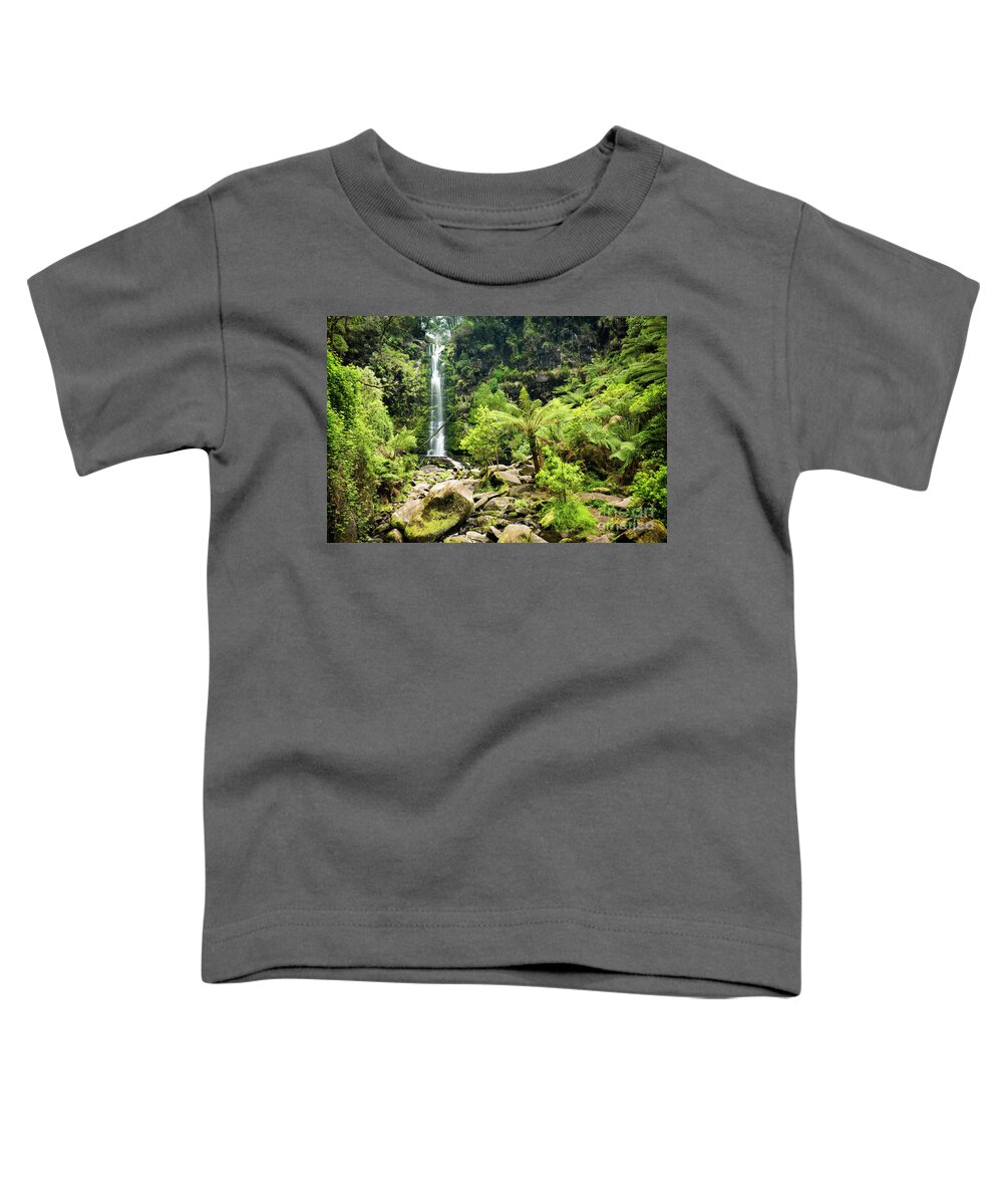 Erskine Falls Toddler T-Shirt featuring the photograph Erskine Falls Waterfall #1 by THP Creative