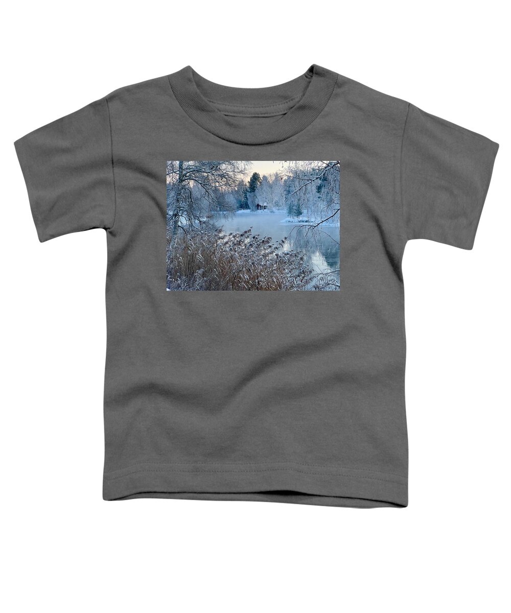 Frozen Toddler T-Shirt featuring the photograph Frozen #1 by Maria Jansson