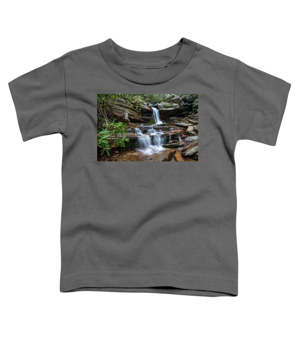 Hidden Falls. Hanging Rock State Park Toddler T-Shirt featuring the photograph Hidden Falls by Chris Berrier