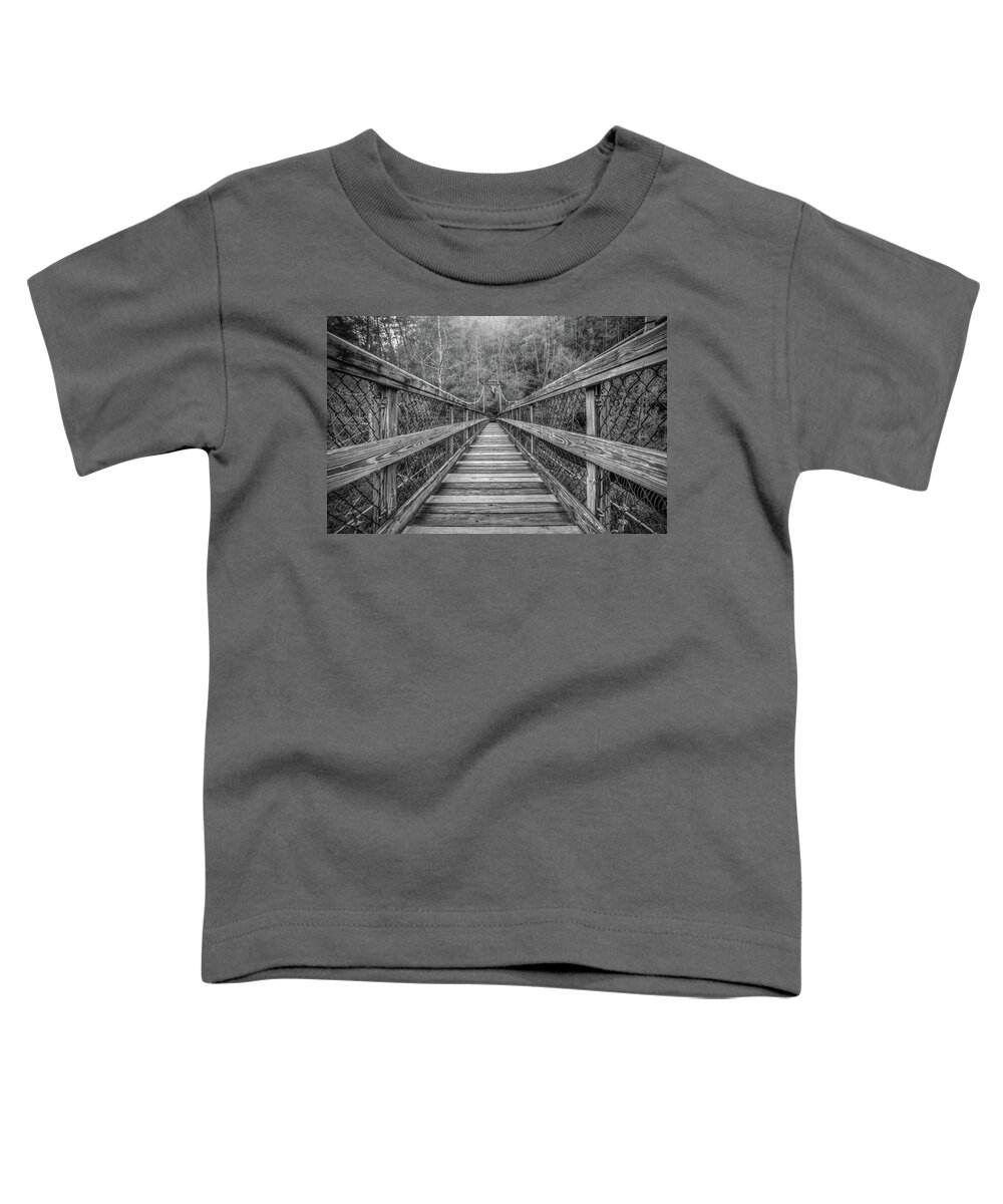 Tallulah Falls Bridge Toddler T-Shirt featuring the photograph Infinity by Anna Rumiantseva
