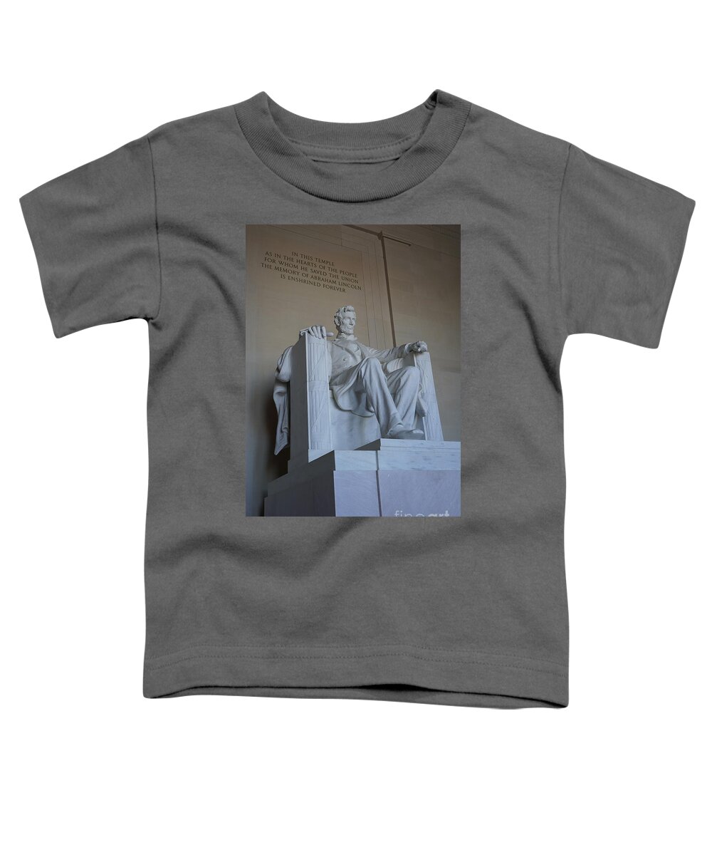  Toddler T-Shirt featuring the photograph Lincoln Memorial #1 by Annamaria Frost
