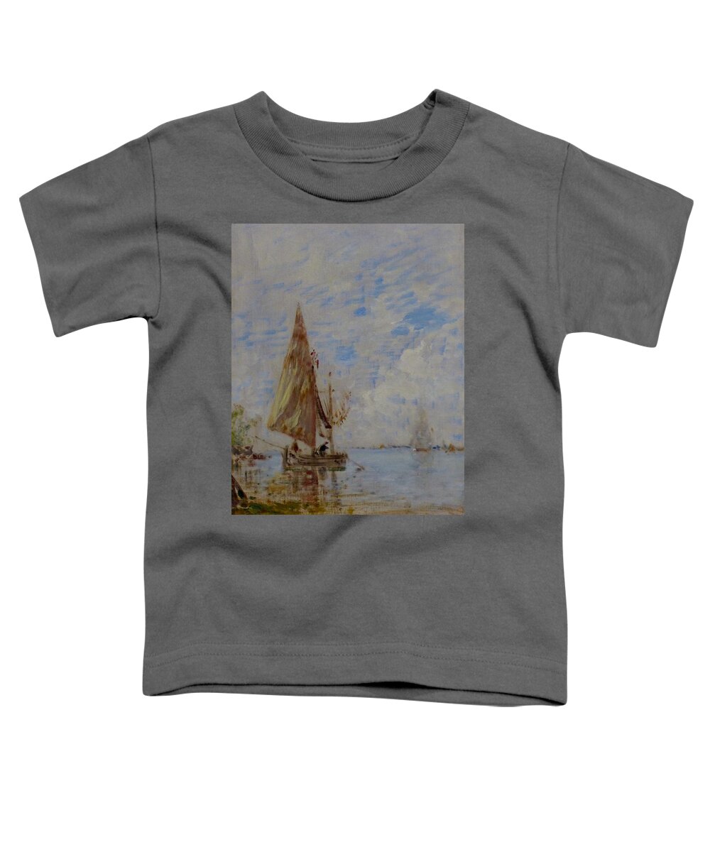 Woman Toddler T-Shirt featuring the painting Longchamp #1 by MotionAge Designs