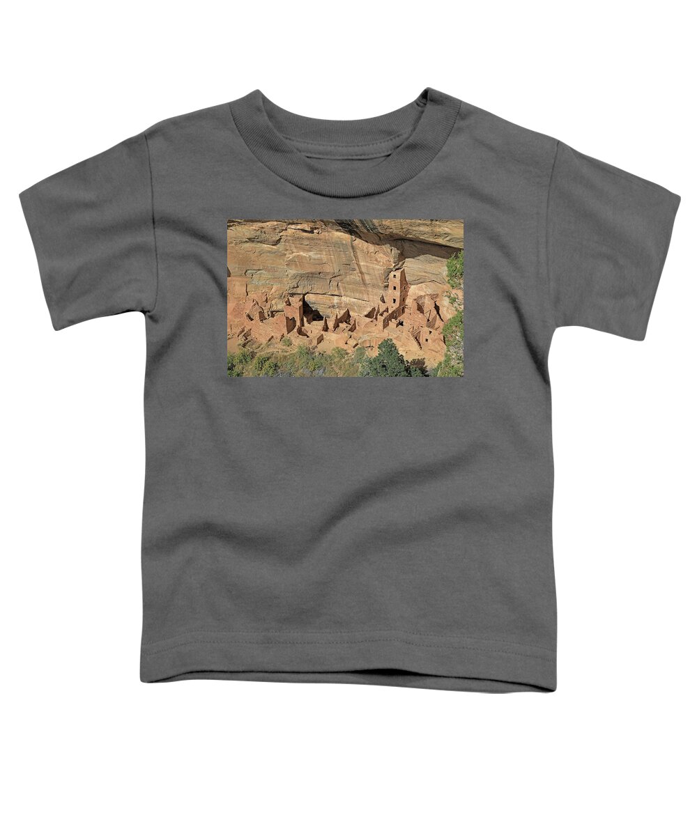 Mesa Verde National Park Toddler T-Shirt featuring the photograph Mesa Verde - Square Tower House #1 by Richard Krebs