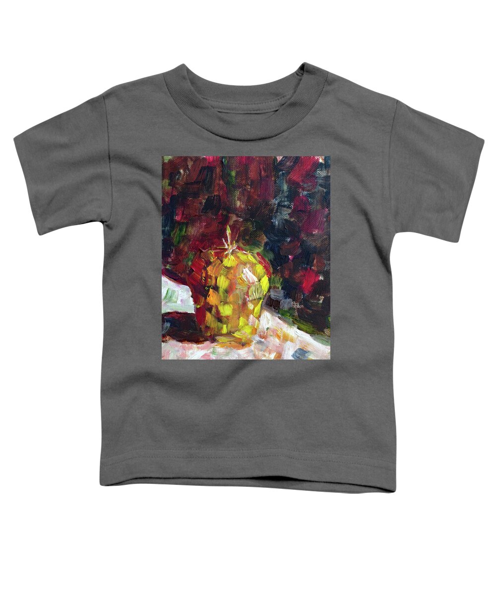 Apple Toddler T-Shirt featuring the painting Mosaic Apple #1 by Roxy Rich