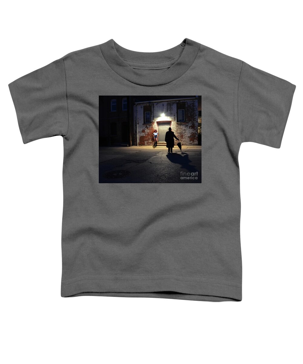Film Noir Toddler T-Shirt featuring the photograph Night Moves #3 by Bob Christopher