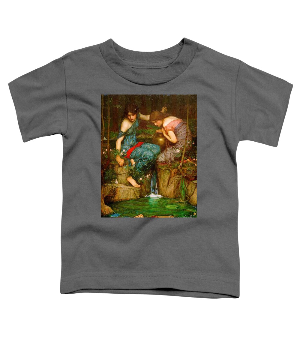 Nymphs Finding The Head Of Orpheus Toddler T-Shirt featuring the painting Nymphs finding the head of Orpheus by John William Waterhouse