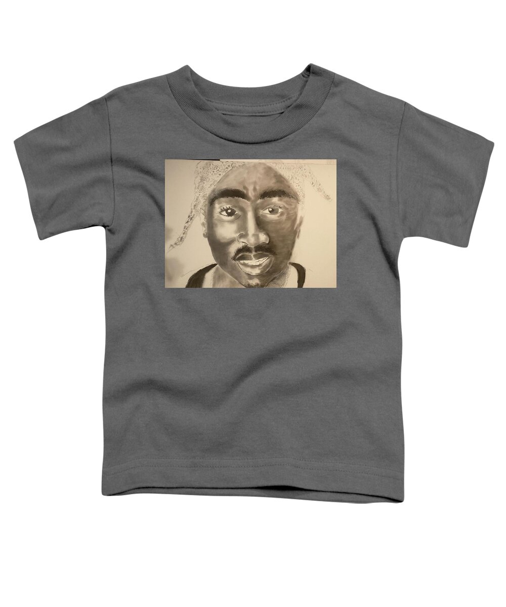  Toddler T-Shirt featuring the drawing PAC by Angie ONeal