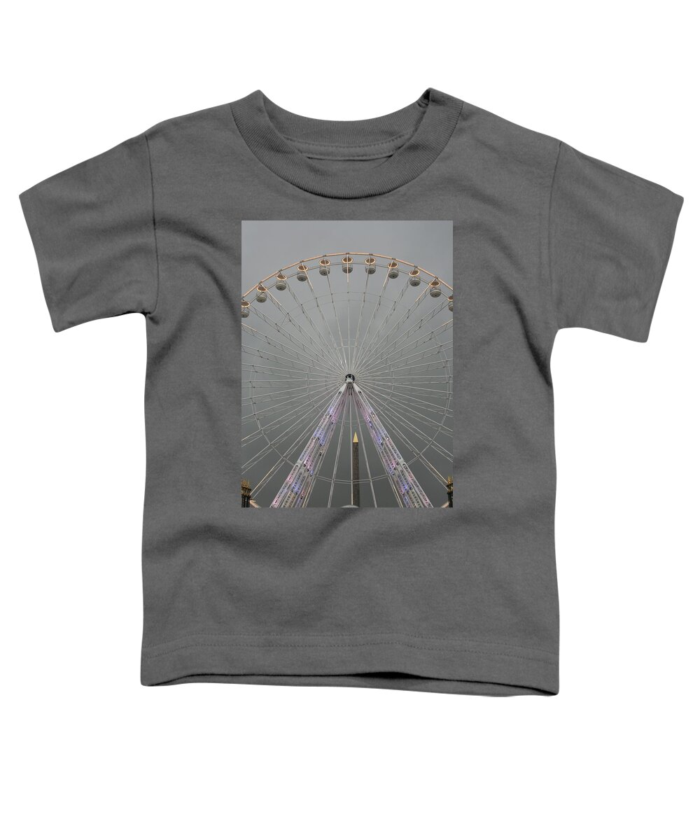 Paris Toddler T-Shirt featuring the photograph Paris Ferris Wheel #1 by Matthew Bamberg