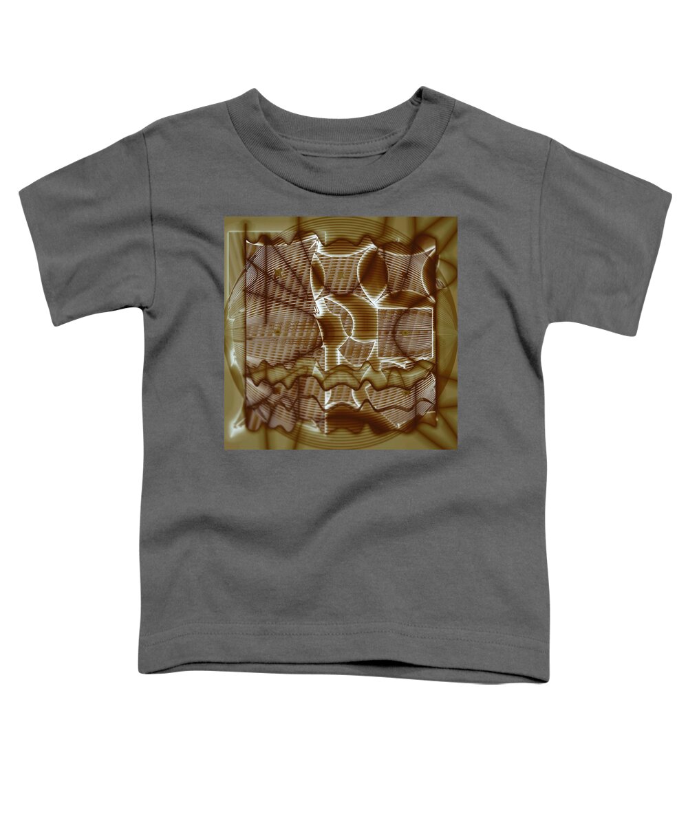 Abstract Toddler T-Shirt featuring the digital art Pattern 28 #1 by Marko Sabotin